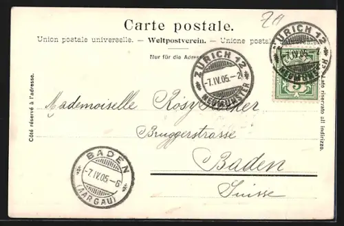 AK Zollikon, Trichtenhauser-Mühle, Partie an der Mühle