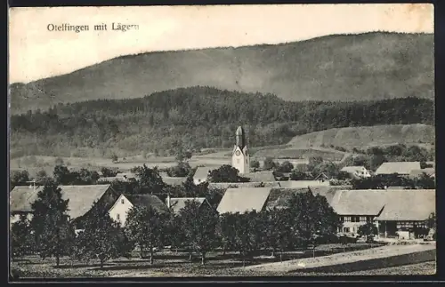 AK Otelfingen, Ortsansicht mit Lägern