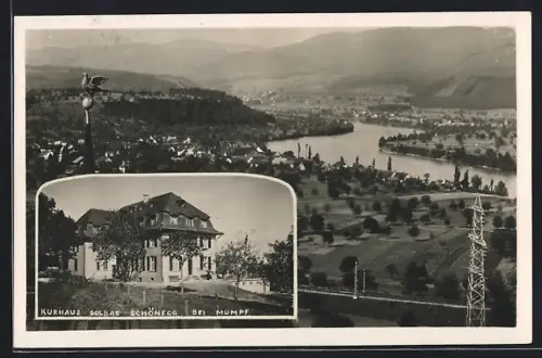 AK Mumpf /AG, Kurhaus, Hotel u. Solbad Schönegg, Gesamtansicht