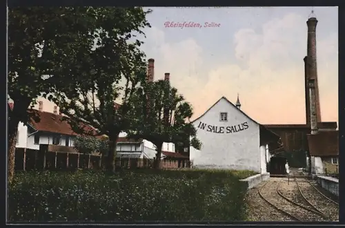AK Rheinfelden, Saline, In Sale Salus, Zug im Ort