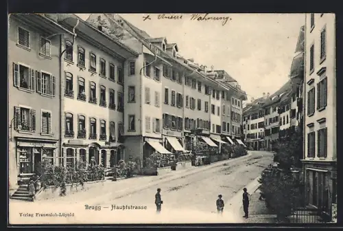 AK Brugg, Blick in die Hauptstrasse