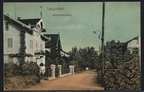 AK Langenthal, Blick in die Wiesenstrasse
