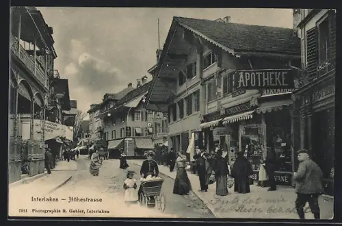 AK Interlaken, Partie in der Höhestrasse