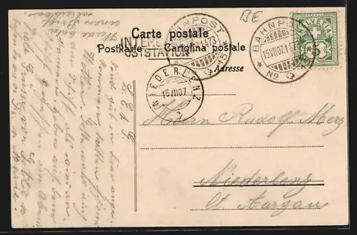 AK Interlaken, Partie in der Höhestrasse