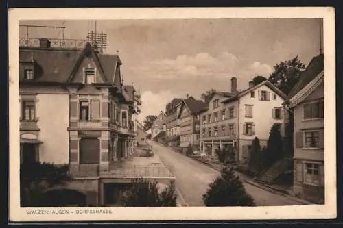 AK Walzenhausen, Blick in die Dorfstrasse