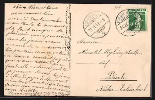 AK Fontainemelon, Quartier neuf, Panorama