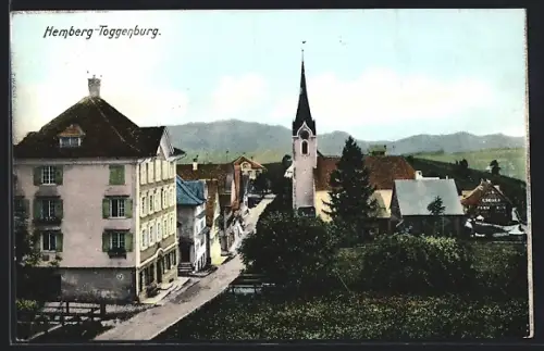 AK Hemberg / Toggenburg, Totalansicht mit Kirche