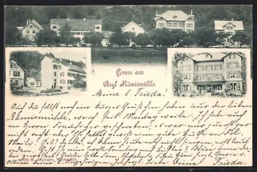 AK Rämismühle, Asyl, Strassenpartie, Ortspartie