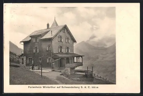 AK Schwanden /GL, Ferienheim Winterthur auf Schwanderberg