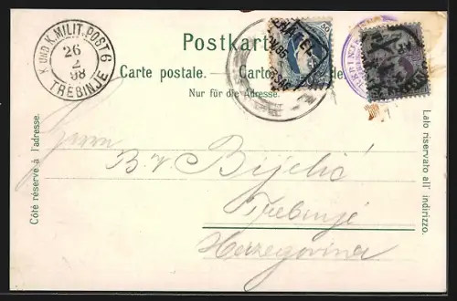 Lithographie Zürich, Alpenquai & Uitliberg, Polytechnikum, Seidenwarenerzeugung C. Henneberg