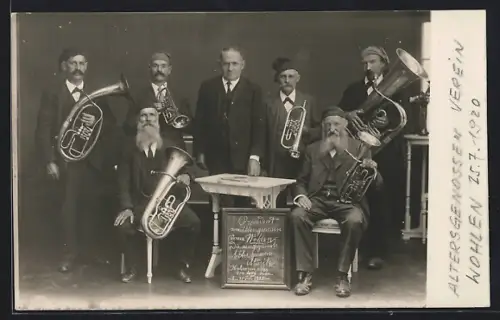 Foto-AK Wohlen /AG, Altersgenossen-Verein 1920
