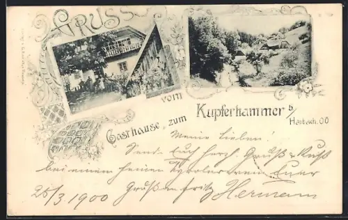 AK Haibach /O. Ö., Gasthaus zum Kupferhammer, Landschaftsszene
