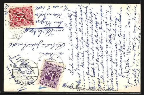 AK Hohenberg /N.-Oe., Furthof, Blick auf das Werksgasthaus mit Besuchern