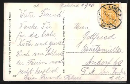 AK Rohrbach /O.-Oe., Ansicht der Hauptschule