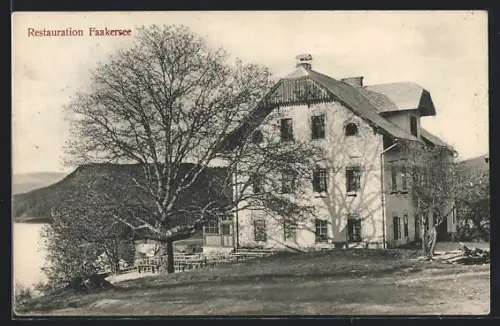 AK Faakersee, Restaurant mit Uferpartie