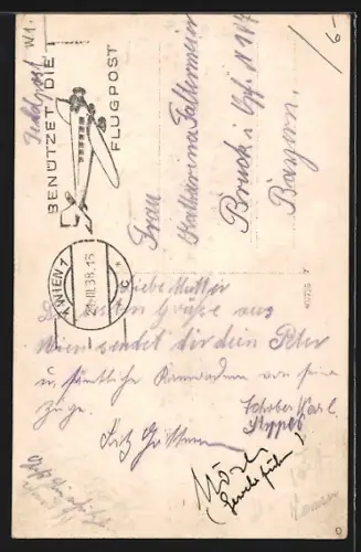 AK Wien, Gasthaus Franko und der Steffelbräukeller, Singerstrasse 6