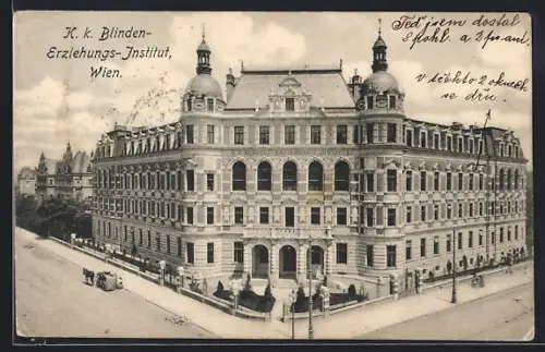 AK Wien, K. K. Blinden-Erziehungs-Institut Wittelsbachstrasse 5