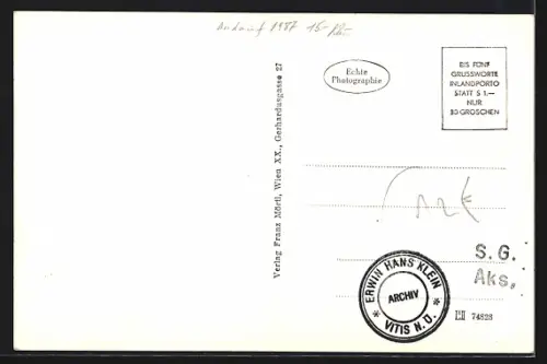 AK Vitis, Partie am Hauptplatz