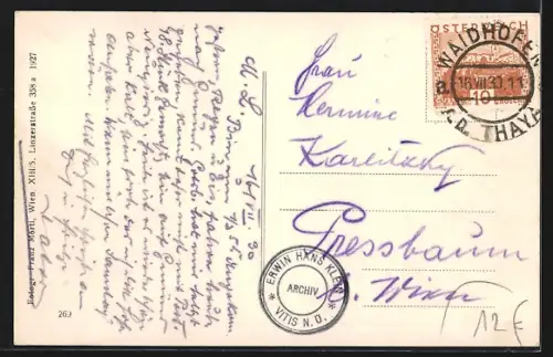 AK Vitis, Ortspartie mit Blick zur Kirche