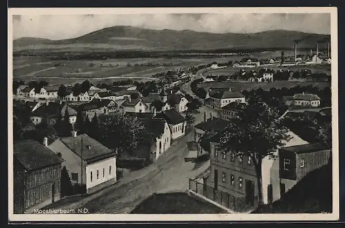 AK Atzenbrugg /N.-Oe., Moosbierbaum, Ansicht mit Fabrik