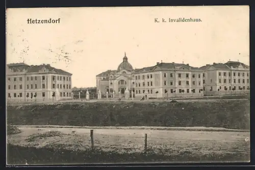 AK Wien XII, K. k. Invalidenhaus in Hetzendorf
