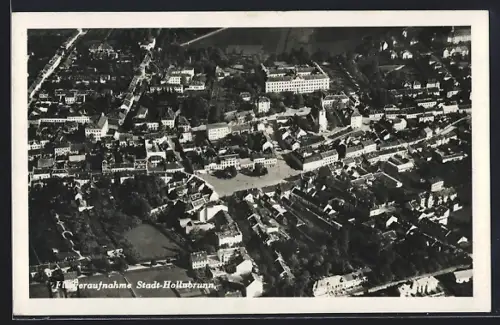 AK Hollabrunn, Teilansicht, Fliegeraufnahme