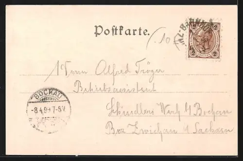 AK Linz, Strassenpartie in der Altstadt