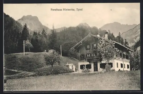 AK Hinterriss /Tyrol, Gasthof Forsthaus Hinterriss