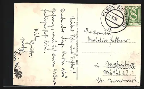 AK Gaflenz, Ortsansicht mit Heubergers Gasthof