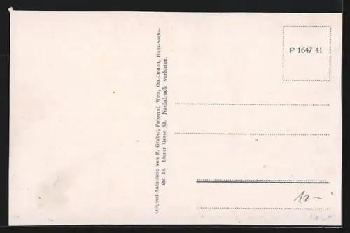 AK Hörsching /Ob.-Donau, Ortspartie mit Blick zur Kirche