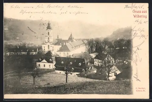 AK Wilhering, Blick auf Ort