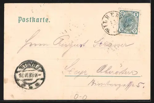 AK Wilhering, Blick auf Ort