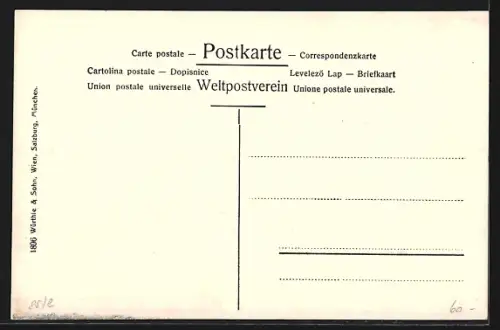 AK Hofgastein, Strassenpartie in Gutenbrunn