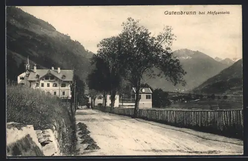 AK Hofgastein, Gutenbrunn, Strasse zum Ort