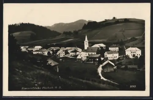 AK Pierbach /O. D., Teilansicht mit Kirche