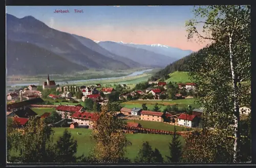 AK Jenbach /Tirol, Teilansicht mit Kirche