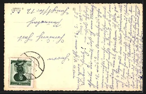 AK Bad Ischl, Allgem. Krankenhaus mit Bergpanorama