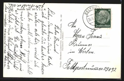 AK Neumarkt /Stmk., Teilansicht mit Kirche