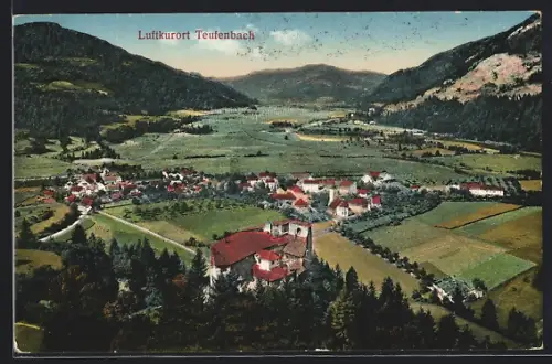 AK Teufenbach, Teilansicht mit Bergen