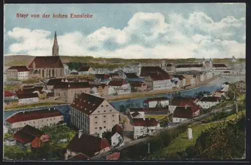 AK Steyr, Teilansicht von der Hohen Ennsleite