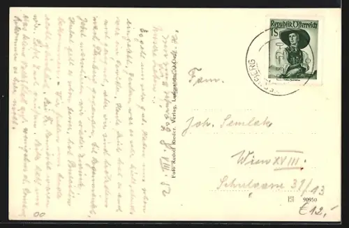 AK Ternberg, Ortspartie mit Kirche und Kraftwerk