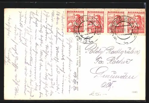 AK Wartberg ob der Aist, Flurkreuz, Im Hintergrund Kirche