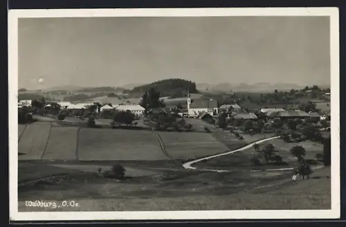 AK Waldburg /O. Oe., Ortspartie mit Kirche