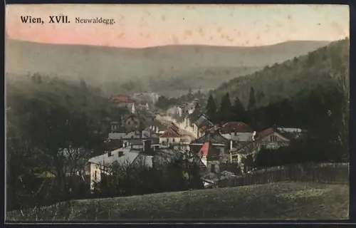 AK Wien, Neuwaldegg, Teilansicht mit Strassenpartie