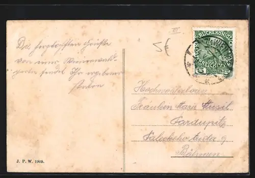 AK Wien, Neuwaldegg, Teilansicht mit Strassenpartie