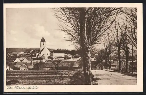 AK Vitis, Strassenpartie mit Blick zur Kirche