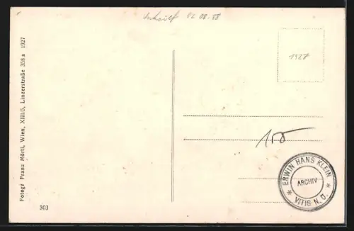 AK Vitis, Strassenpartie mit Blick zur Kirche