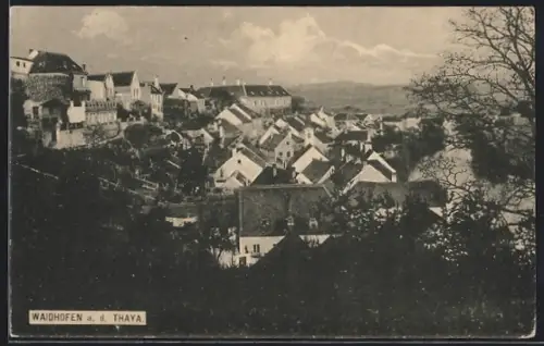 AK Waidhofen a. d. Thaya, Teilansicht mit Schloss