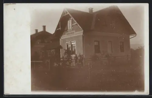 Foto-AK Gross Enzersdorf, Schönau, Pension