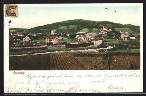 AK Attnang, Panoramablick auf den Ort